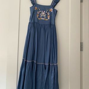 Carolina K blue Maxi dress worn once - like new condition